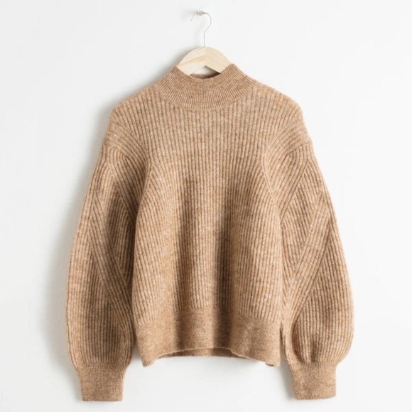 & Other Stories Sweaters - & OTHER STORIES Wool Mohair Blend Ribbed Knit Sweater